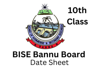 10th Class Bannu Board Date Sheet 2023