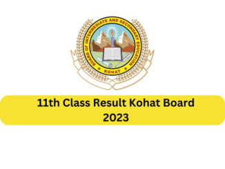 11th Class Result Kohat Board 2023