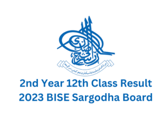 2nd Year 12th Class Result 2023 BISE Sargodha Board
