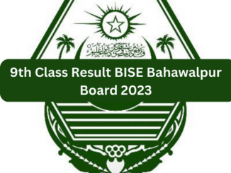 9th Class Result BISE Bahawalpur Board 2023