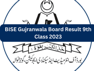 BISE Gujranwala Board Result 9th Class 2023