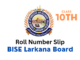 BISE Larkana Board 10th Class Roll Number Slip