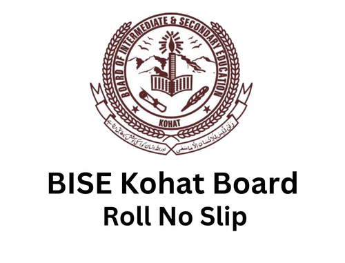 Kohat Board 9th Class Roll Number Slip 2023