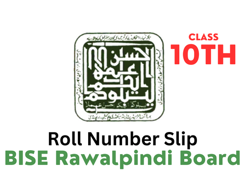Roll Number Slip 10th Class BISE Rawalpindi Board 2023