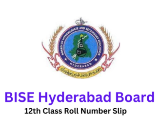 BISE Hyderabad Board 12th Class Roll No Slip 2023