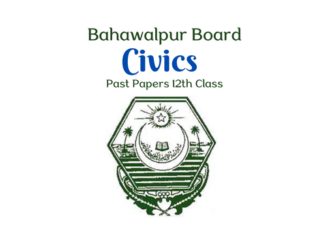 Bahawalpur Board 12th Class Civics Past Papers