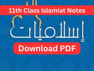 The Ultimate Collection of 1st Year Islamiat Notes Download Now