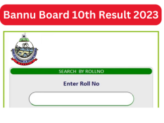 BISE Bannu Board 10th Class Result 2023 - Check Online Now!