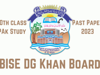DG Khan Board 10th class past papers 2023 (1)