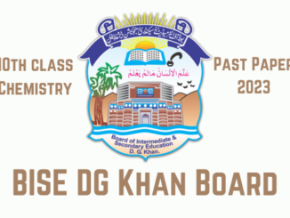 DG Khan Board 10th class past papers 2023
