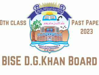 Dgkhan Board 10th class past papers 2023