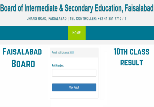 Faisalabad Board 10th class result 2023
