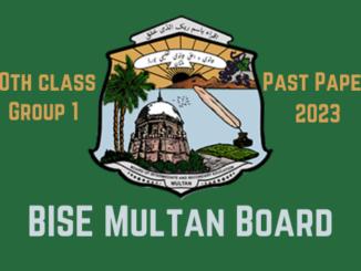 Multan Board 10th class past papers 2023