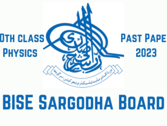 Sargodha Board 10th class past papers 2023