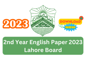 2nd Year English PDF Paper 2023 Lahore Board