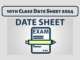 10th Class Date Sheet 2024
