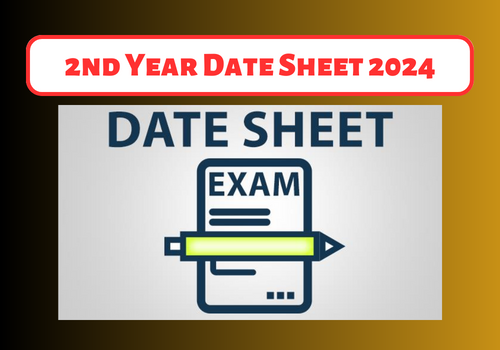 12th Class Date Sheet 2024