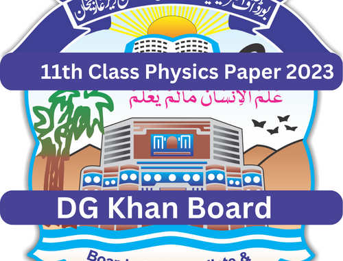 1st Year Physics Past Paper 2023 BISE DG Khan Board