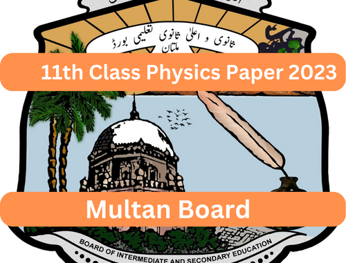 1st Year Physics Past Paper 2023 BISE Multan Board