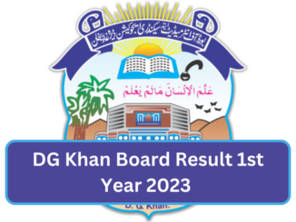 DG Khan Board Result 1st Year 2023