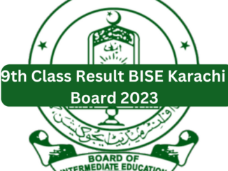 Online Karachi Board 9th Class Result 2023